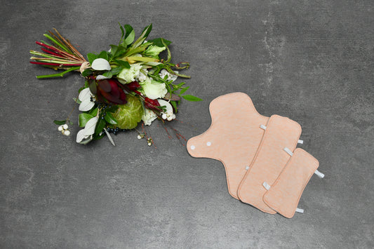 膣なぷ(布ナプ)ビギナーセット・オレンジ